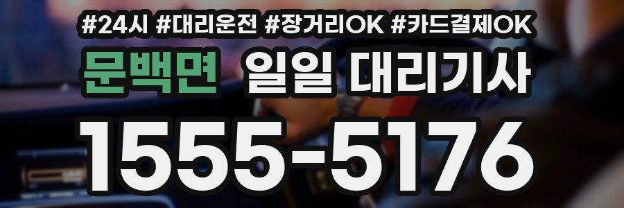 문백면 일일 대리기사