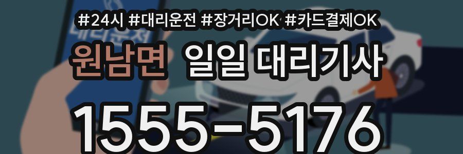 원남면 일일 대리기사