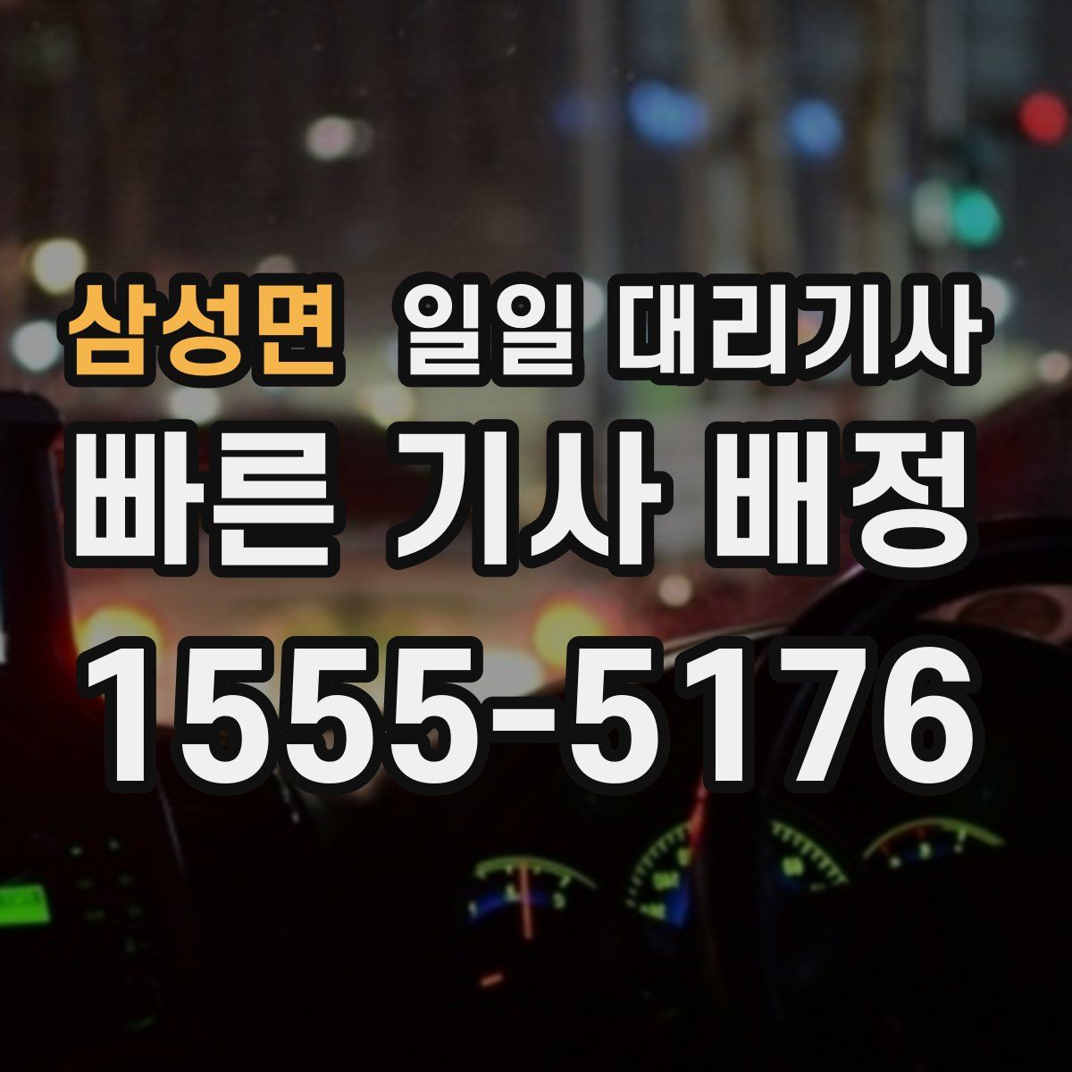 삼성면 일일 대리기사