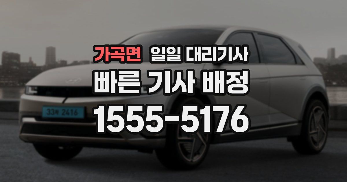 가곡면 일일 대리기사