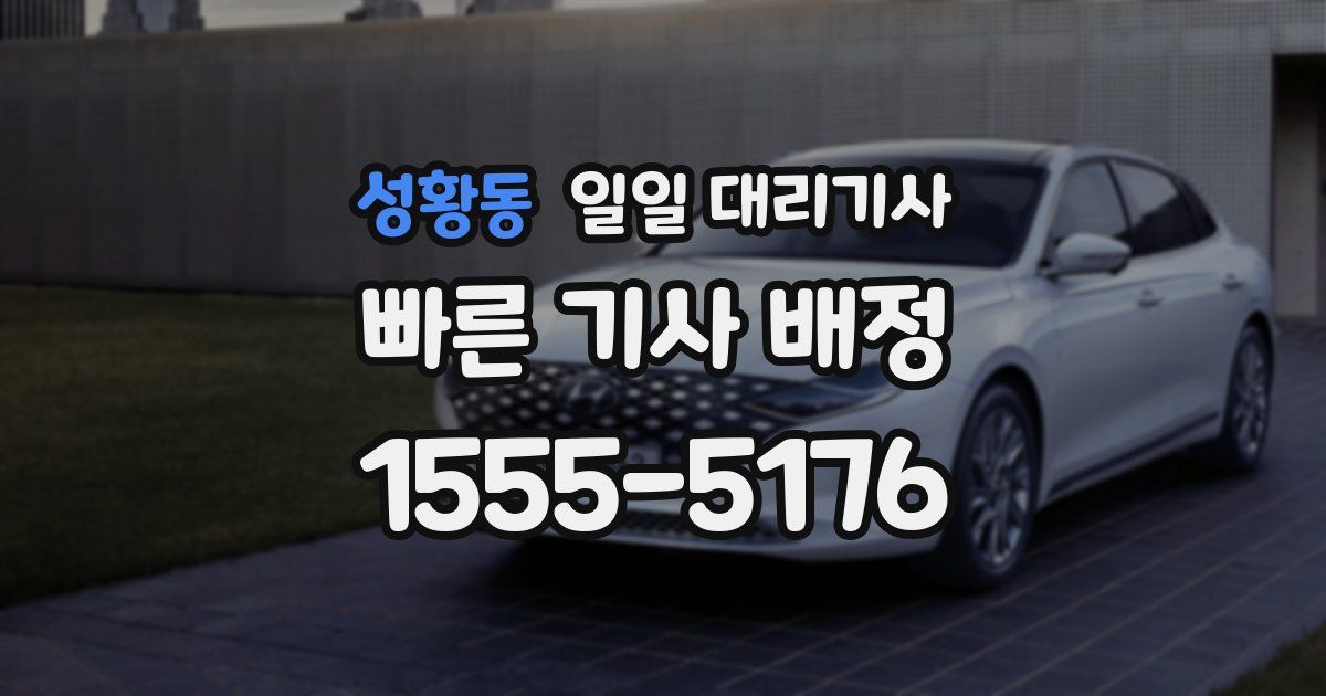 성황동 일일 대리기사