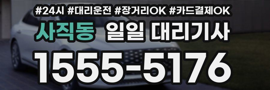 사직동 일일 대리기사