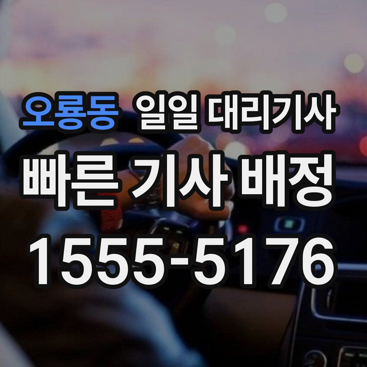 오룡동 일일 대리기사