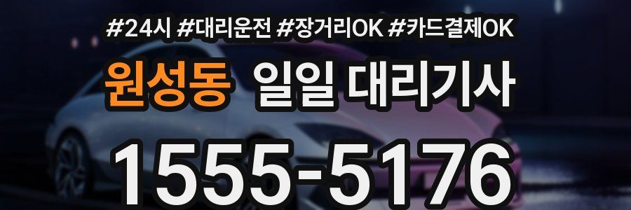 원성동 일일 대리기사