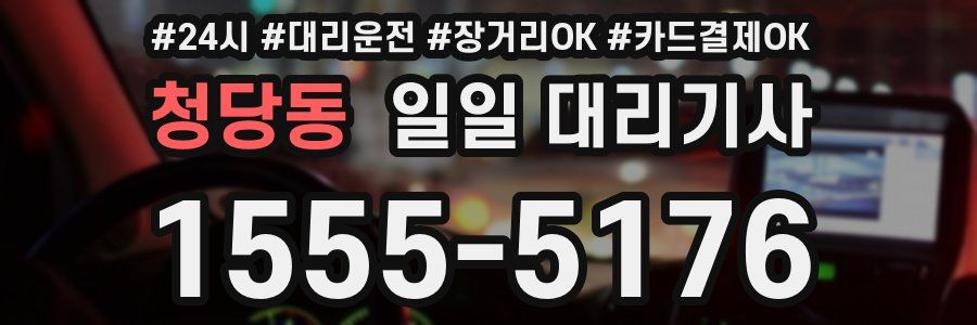 청당동 일일 대리기사