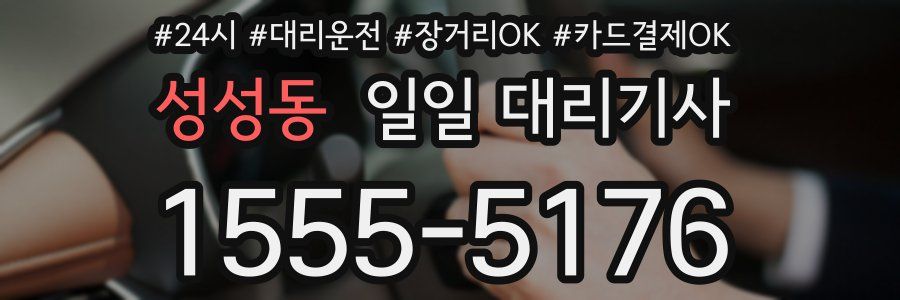 성성동 일일 대리기사
