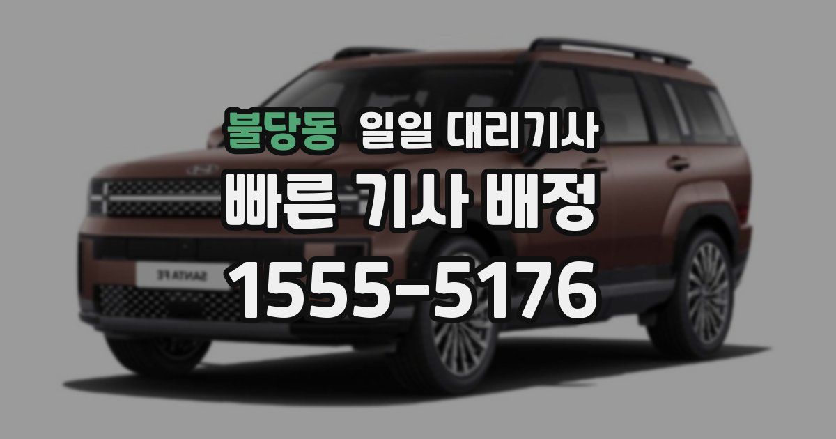 불당동 일일 대리기사