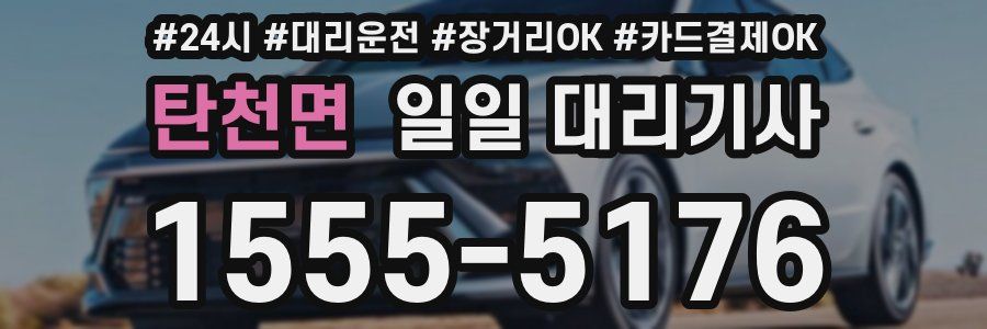 탄천면 일일 대리기사