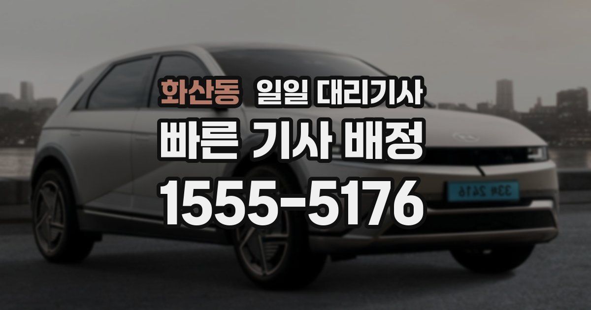 화산동 일일 대리기사