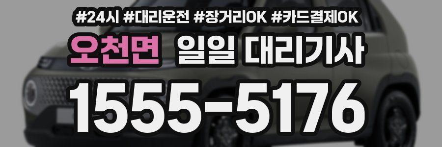 오천면 일일 대리기사