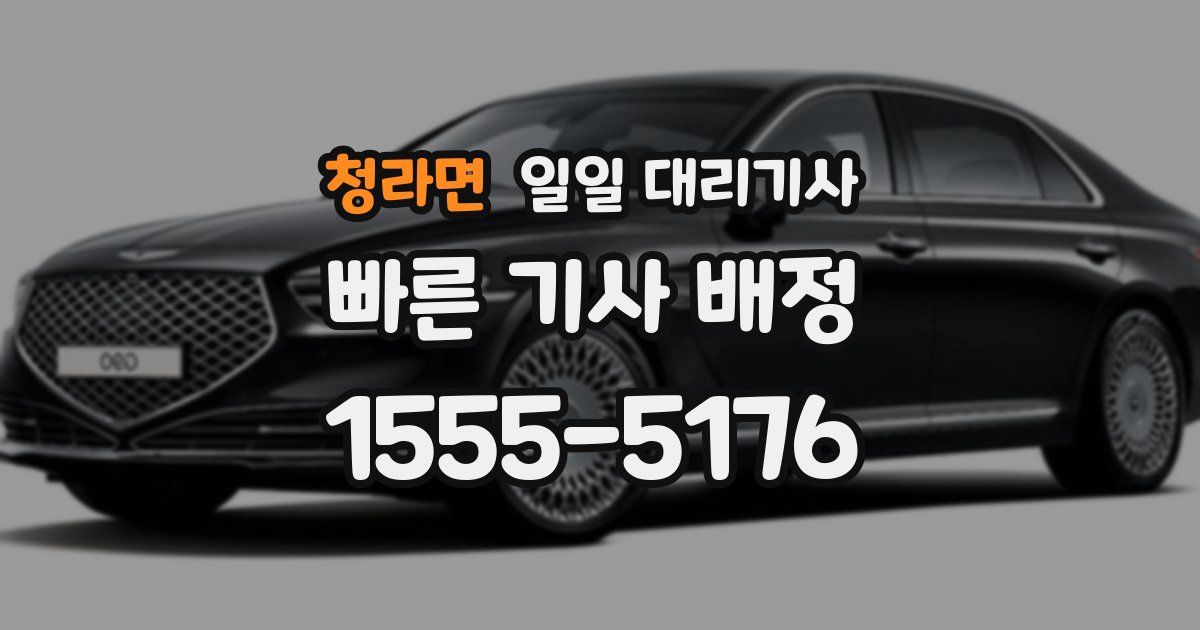 청라면 일일 대리기사