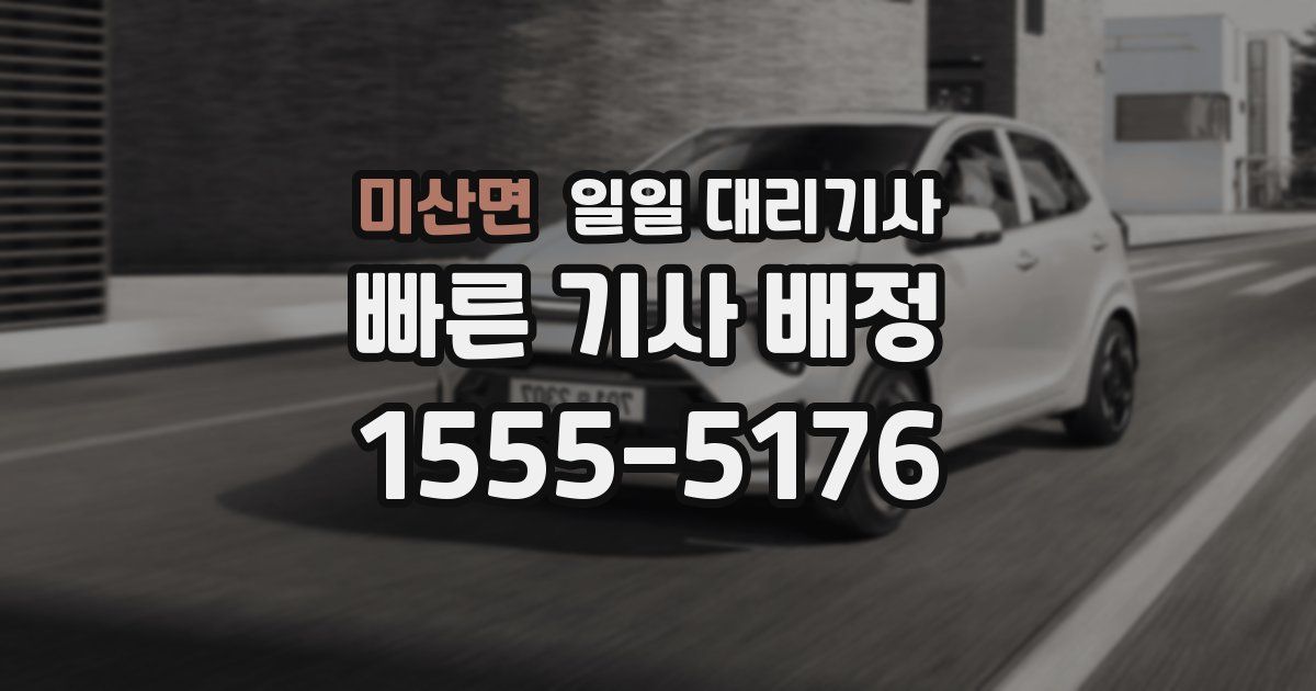 미산면 일일 대리기사