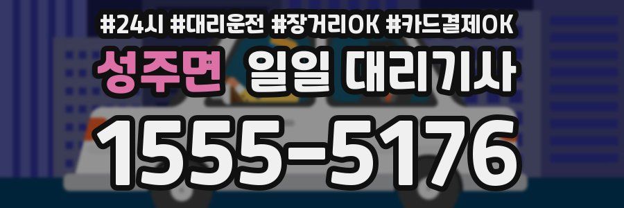 성주면 일일 대리기사