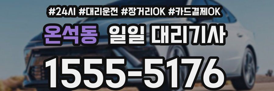 온석동 일일 대리기사
