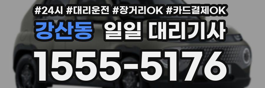 강산동 일일 대리기사