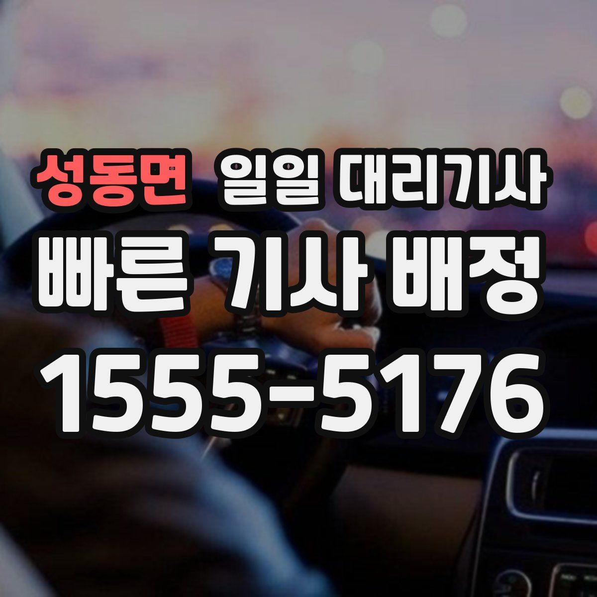 성동면 일일 대리기사