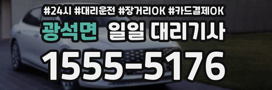 광석면 일일 대리기사