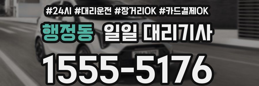 행정동 일일 대리기사