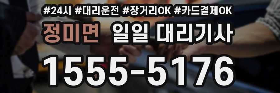 정미면 일일 대리기사