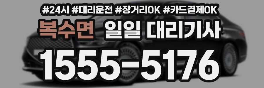 복수면 일일 대리기사