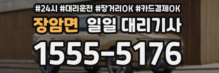 장암면 일일 대리기사
