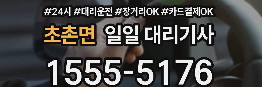 초촌면 일일 대리기사