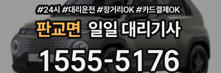 판교면 일일 대리기사