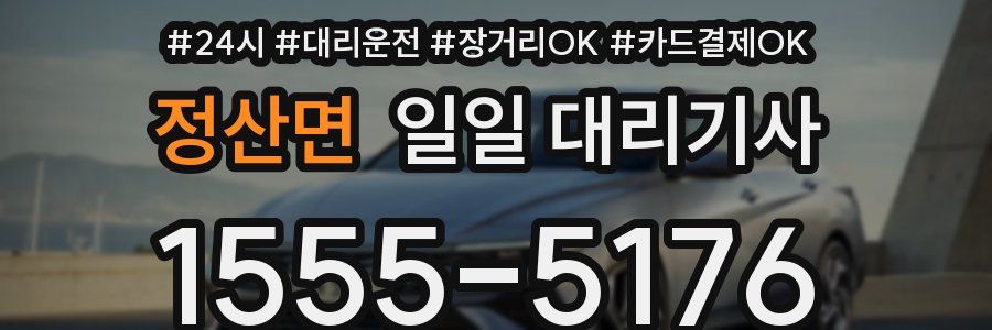 정산면 일일 대리기사