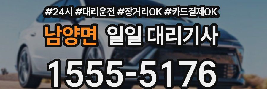 남양면 일일 대리기사