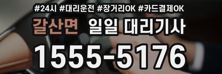 갈산면 일일 대리기사
