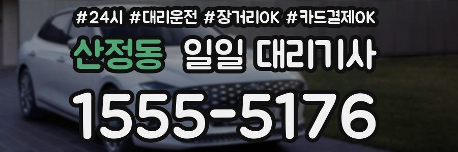 산정동 일일 대리기사