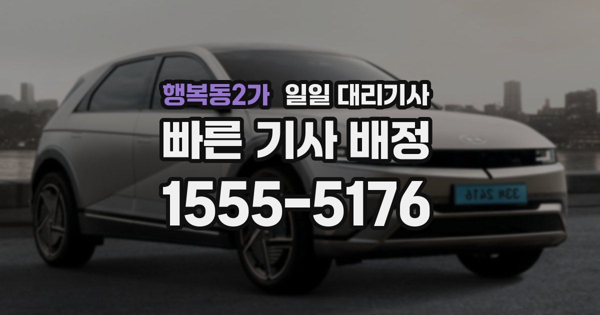행복동2가 일일 대리기사