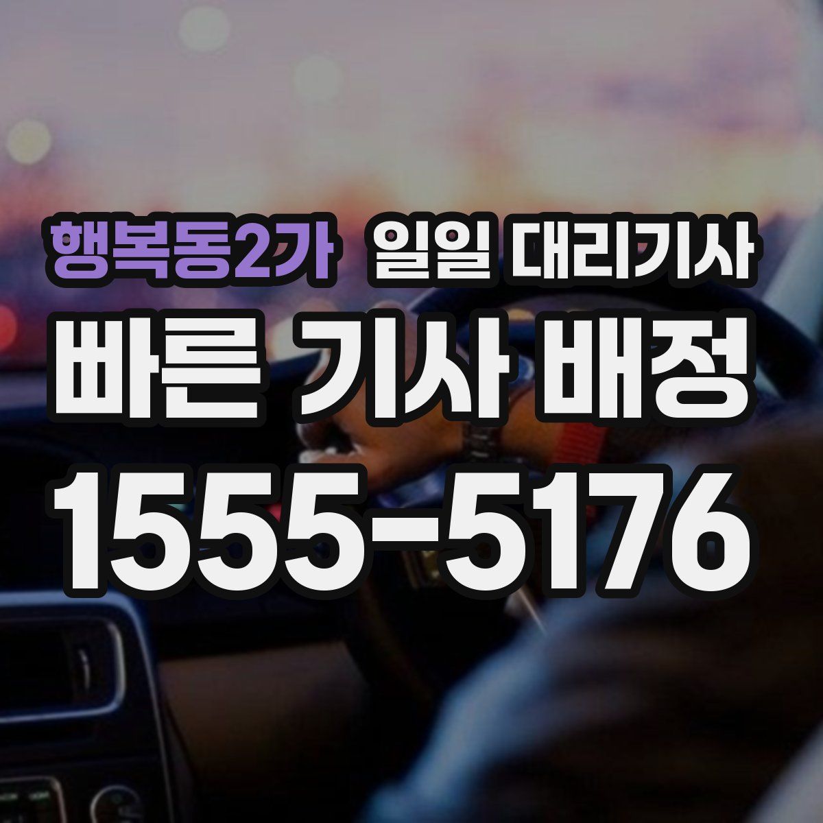행복동2가 일일 대리기사