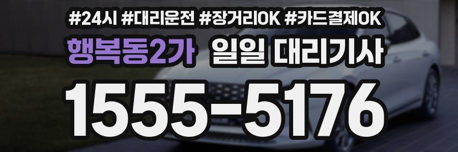 행복동2가 일일 대리기사
