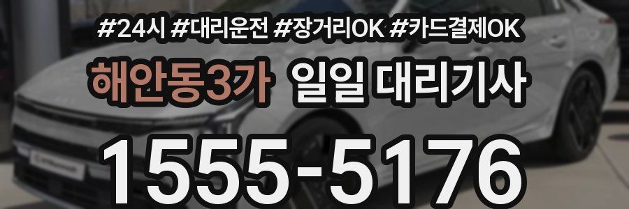 해안동3가 일일 대리기사