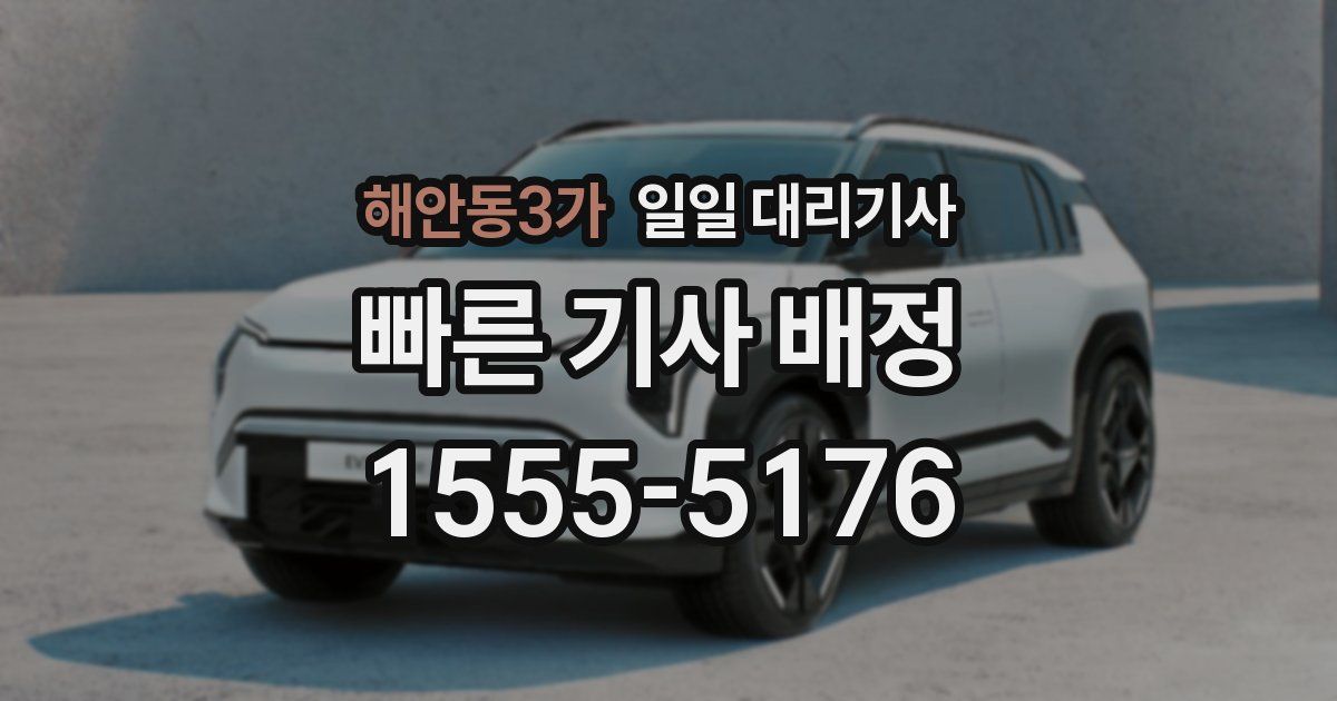 해안동3가 일일 대리기사