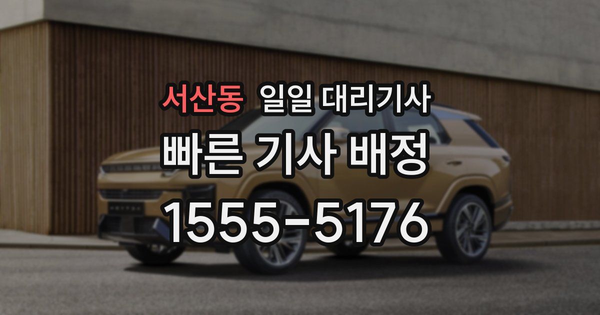서산동 일일 대리기사
