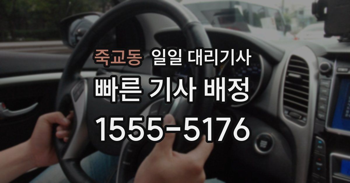 죽교동 일일 대리기사