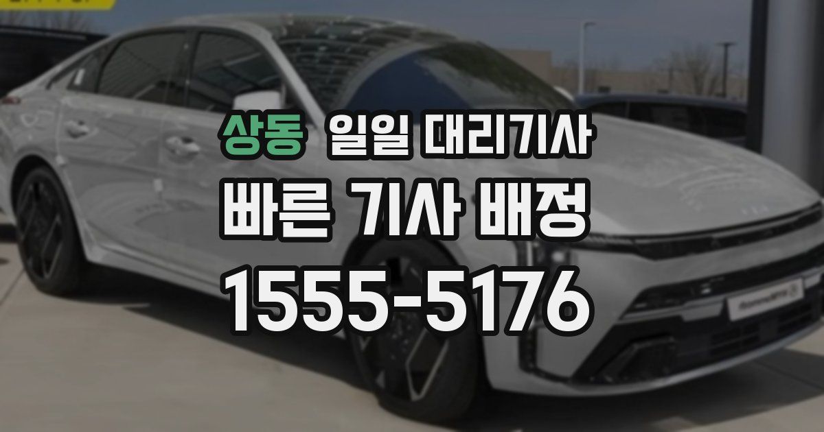 상동 일일 대리기사
