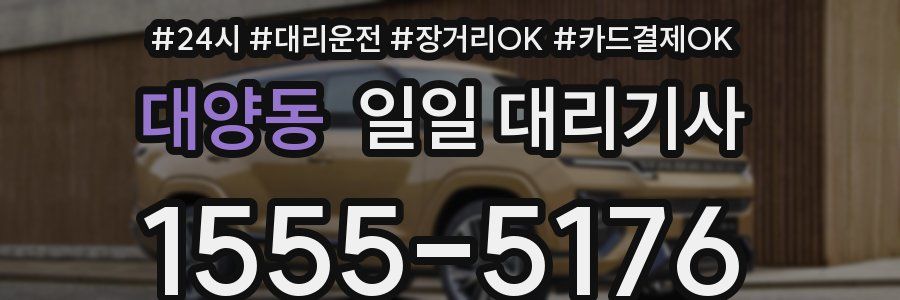 대양동 일일 대리기사