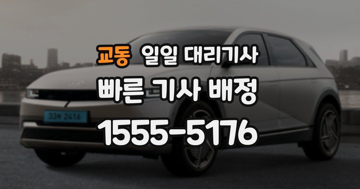 교동 일일 대리기사