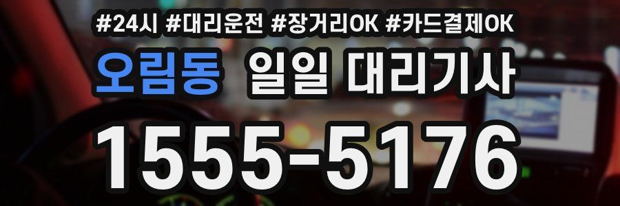 오림동 일일 대리기사