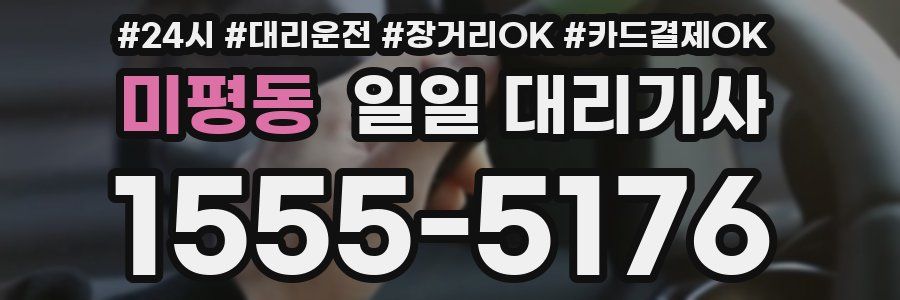 미평동 일일 대리기사