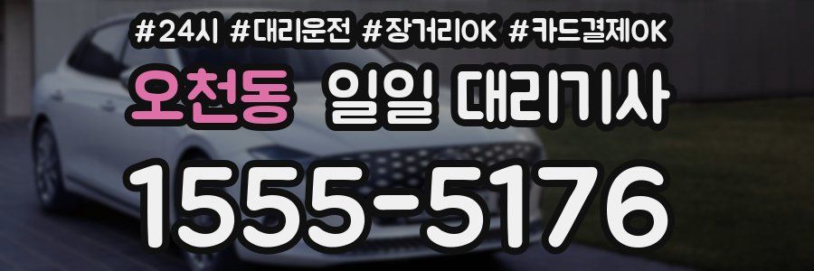 오천동 일일 대리기사