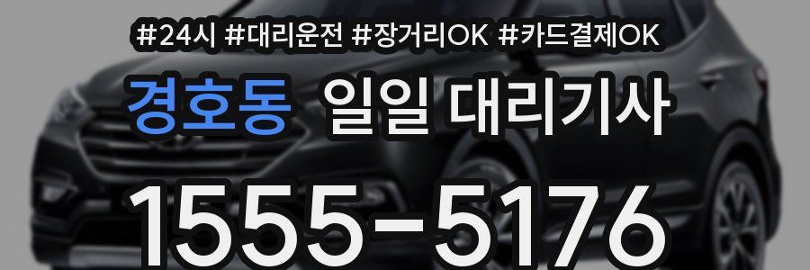경호동 일일 대리기사