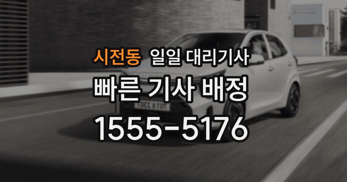 시전동 일일 대리기사