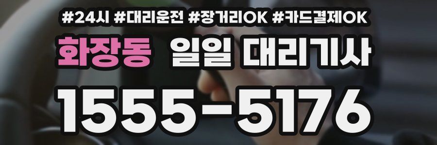 화장동 일일 대리기사