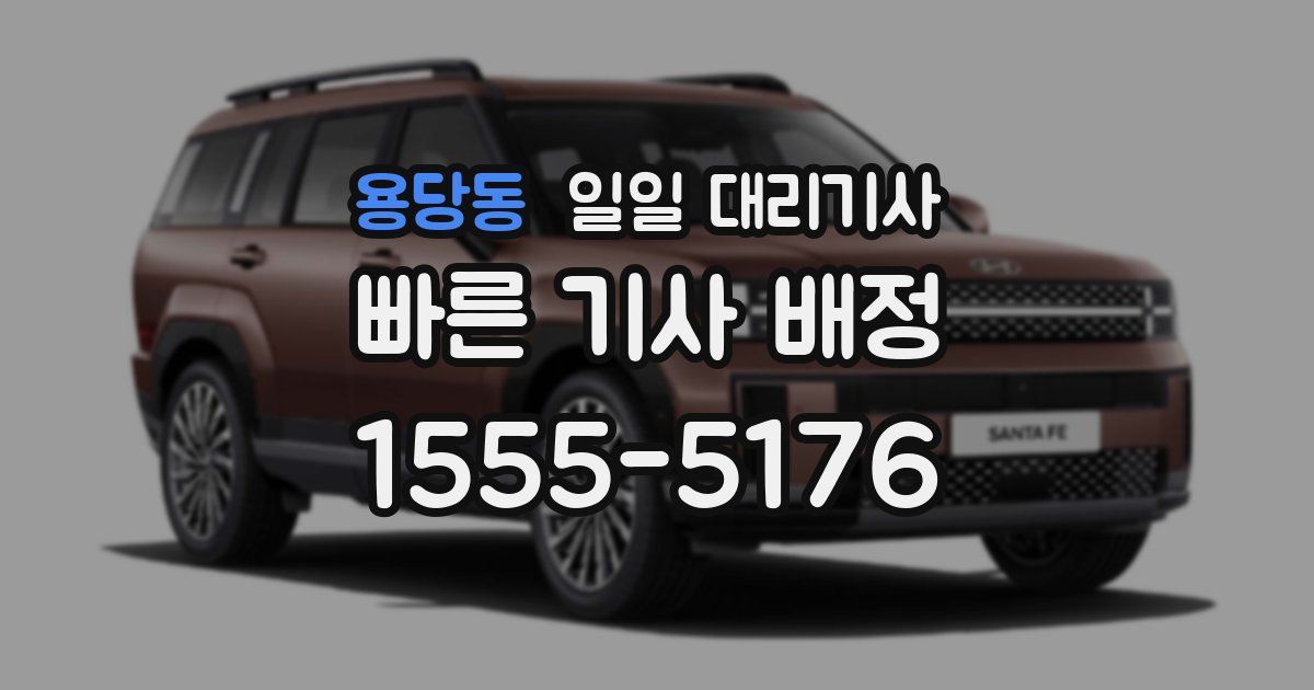 용당동 일일 대리기사