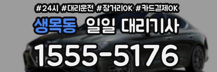 생목동 일일 대리기사