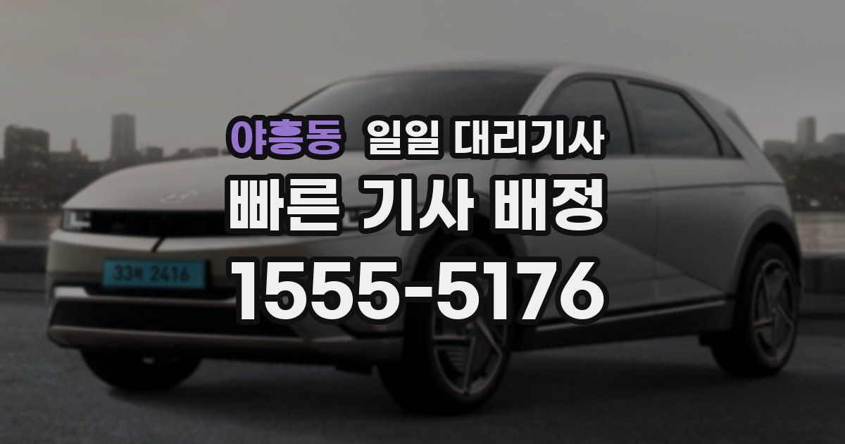 야흥동 일일 대리기사